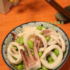 毛豆炒鲜鱿的做法 毛豆炒鲜鱿的做法