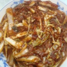 炒白菜酱的做法