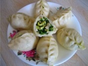 韭菜馅柳叶包的做法