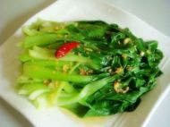 炝油菜的做法