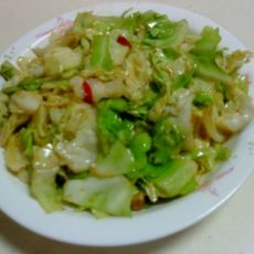 辣味手撕包菜的做法