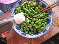 凉拌毛豆的做法