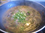 酸菜肉片的做法