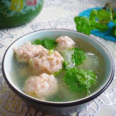 冬瓜汆丸子的做法