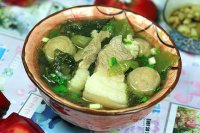 肉丸猪肉煲咸菜的做法