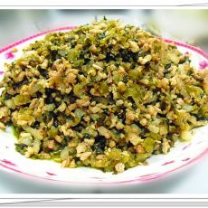 酸菜肉末的做法