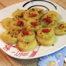桂花冰糖炖香蕉的做法