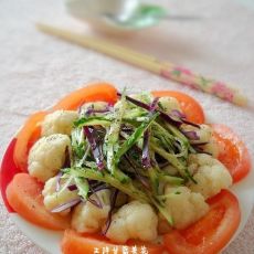 生拌甘蓝菜花的做法 生拌甘蓝菜花的做法
