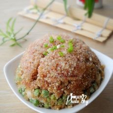 豌豆花生粉蒸肉的做法 豌豆花生粉蒸肉的做法