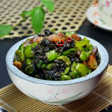 青椒炒榄菜的做法 青椒炒榄菜的做法