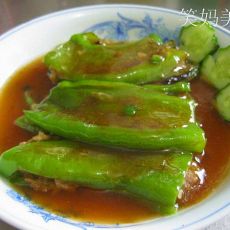 虎皮尖椒酿肉的做法 虎皮尖椒酿肉的做法