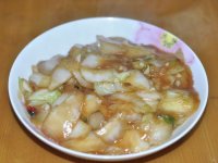 醋溜白菜片的做法