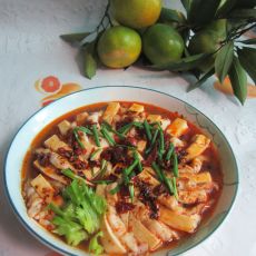 红油鱼片豆腐的做法