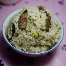 香肠扁豆焖饭的做法