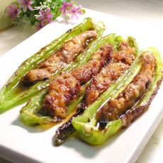 虾肉酿杭椒的做法 虾肉酿杭椒的做法