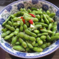 凉拌毛豆的做法