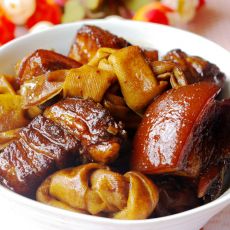 五花肉烧百叶结的做法 五花肉烧百叶结的做法