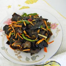 木耳炒三丝的做法 木耳炒三丝的做法