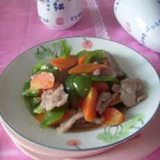 家常菜——青椒炒肉片的做法 家常菜——青椒炒肉片的做法
