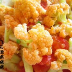 西红柿炖花菜的做法 西红柿炖花菜的做法