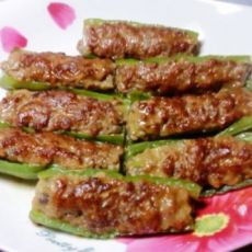 肉酿尖椒的做法 肉酿尖椒的做法