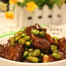 毛豆烧排骨的做法 毛豆烧排骨的做法