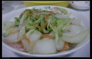 10分钟家常菜——漂亮的清炒大白菜的做法