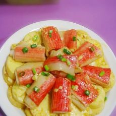 【花开富贵】蟹柳棒玉子豆付的做法 【花开富贵】蟹柳棒玉子豆付的做法