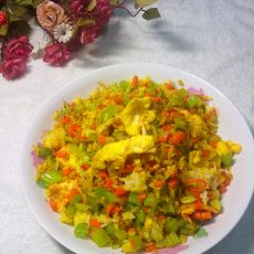 咖喱炒饭的做法