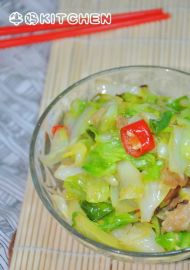 椒香包菜的做法