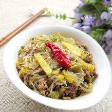 酸菜肉末粉丝的做法 酸菜肉末粉丝的做法