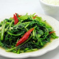 清炒茼蒿 的做法 清炒茼蒿 的做法