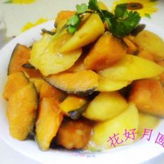 南瓜炖土豆的做法 南瓜炖土豆的做法