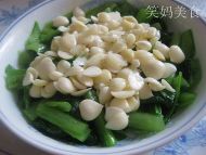 杏仁小白菜的做法