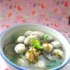 海带肉圆汤的做法 海带肉圆汤的做法