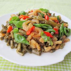 酸豆角炒虾米的做法 酸豆角炒虾米的做法