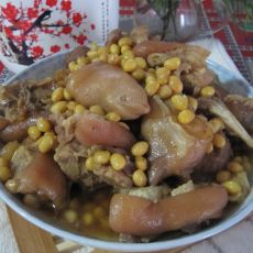 黄豆烧猪脚的做法 黄豆烧猪脚的做法