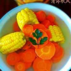 玉米胡萝卜汤的做法
