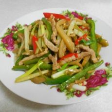 青椒榨菜炒肉丝的做法