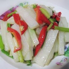 脆炒山药的做法