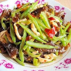 木耳豆角鸡丝的做法 木耳豆角鸡丝的做法