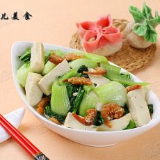 油菜海米炒豆腐的做法 油菜海米炒豆腐的做法