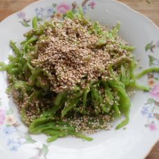 芝麻拌梅豆的做法 芝麻拌梅豆的做法