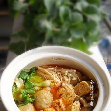 砂锅金针冻豆腐的做法