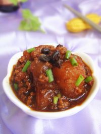 豆豉肉末烧冬瓜的做法