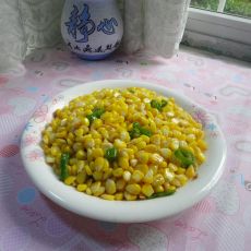 青椒炒玉米的做法