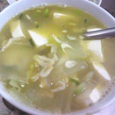 冬瓜虾米豆腐汤的做法 冬瓜虾米豆腐汤的做法
