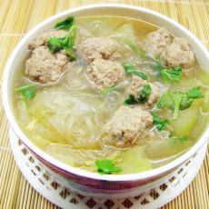 冬瓜丸子粉丝汤的做法 冬瓜丸子粉丝汤的做法