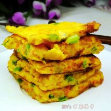 豆渣胡萝卜鸡蛋饼的做法