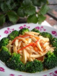 茄汁杏鲍西兰花的做法